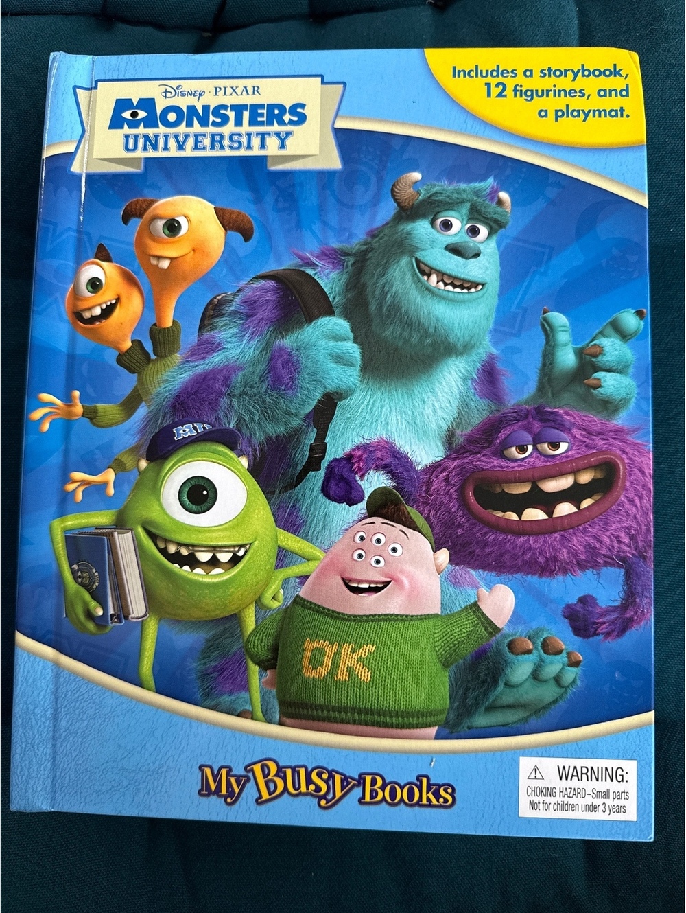 Disney Pixar Monsters University My Busy Books Storybook with 12 Figurines and a
